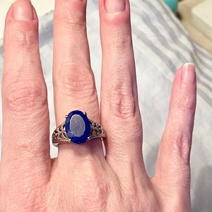 Stainless Steel Lapis Lazule Ring